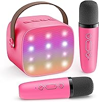 Vista 13 de Mini máquina de karaoke para niños y adultos, regalos de cumpleaños y Pascua para niños de 3, 4, 5, 6, 7, 8, 9 años o más, altavoz Bluetooth