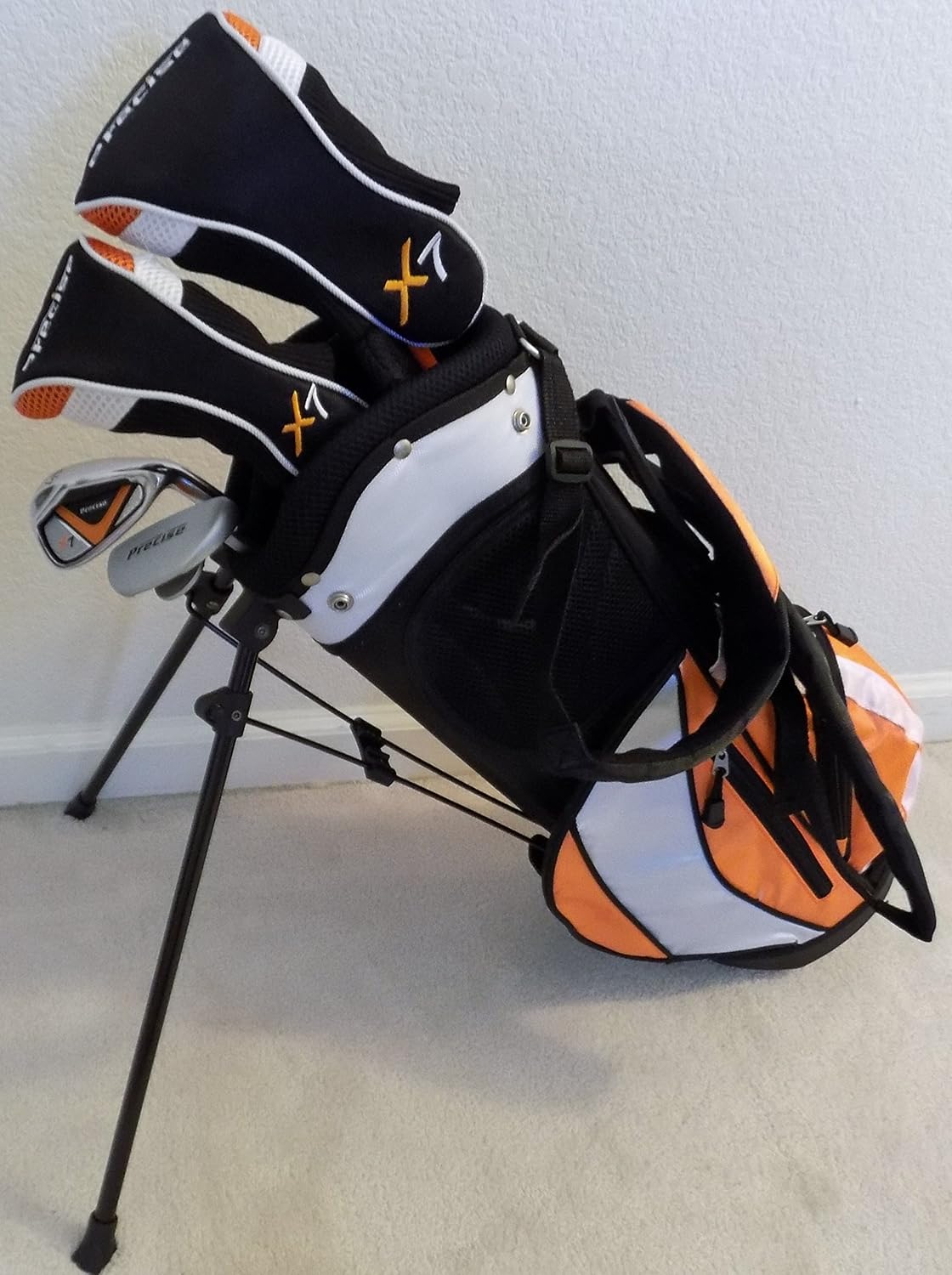 Boys Junior Golf Club Set with Stand Bag for Kids Ages 3-6 Orange Color Right Handed Premium Professional Quality