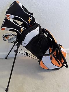 Boys Junior Golf Club Set with Stand Bag for Kids Ages 3-6 Orange Color Right Handed Premium Professional Quality