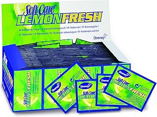 Diversey 7516226 Soft Care Lemon Fresh Händehygienetücher, Erfrischungstücher zum Hände reinigen