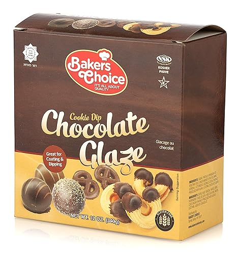 glaseado de chocolate 12 oz - Chocolate derretido en microondas para decorar y escurrir pasteles galletas fondue y fresas Sin lácteos Kosher por