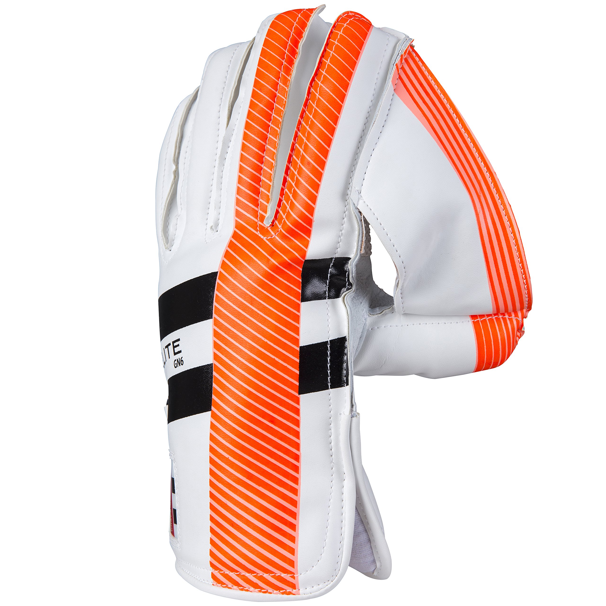 Gray Nicolls GN 6 Elite Right Handed Leather Cricket Wicket Keeping Gloves - Adult Medium (Orange) (B07DR6FTLV) Amazon Price History, Amazon Price Tracker