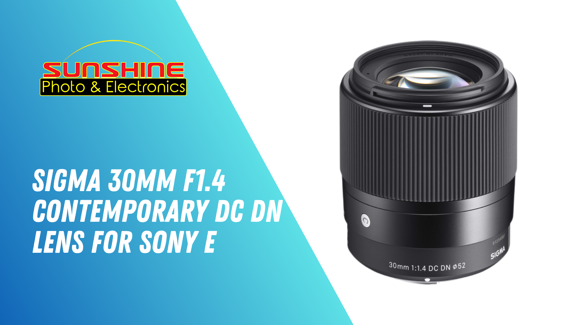 Amazon.com : Sigma 30mm f1.4 Contemporary DC DN Lens for Sony E
