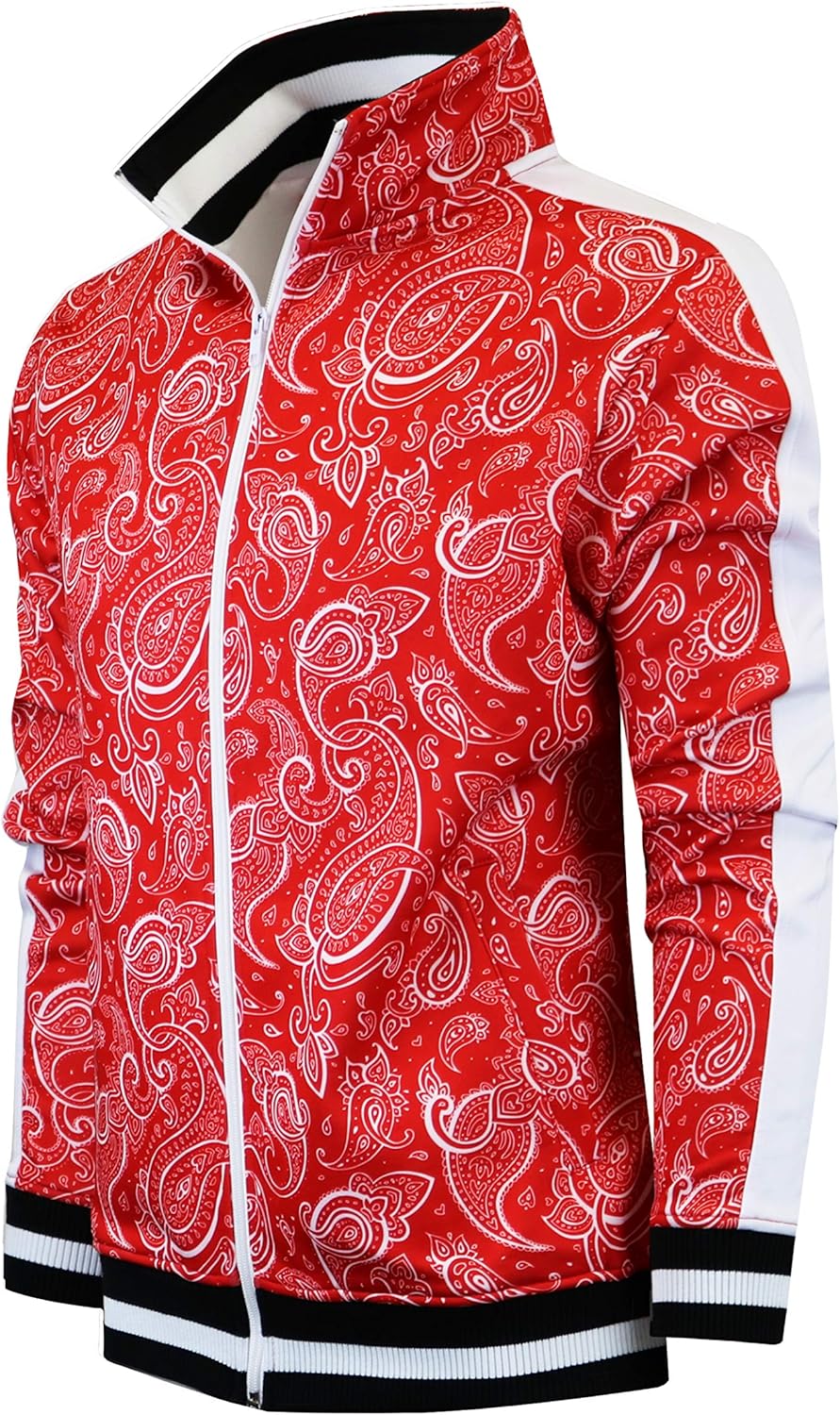 SCREENSHOT Mens Urban Hip Hop Premium Track Jacket - Slim Fit Side Taping Sportswear Urbanwear Streetwear Fashion Top