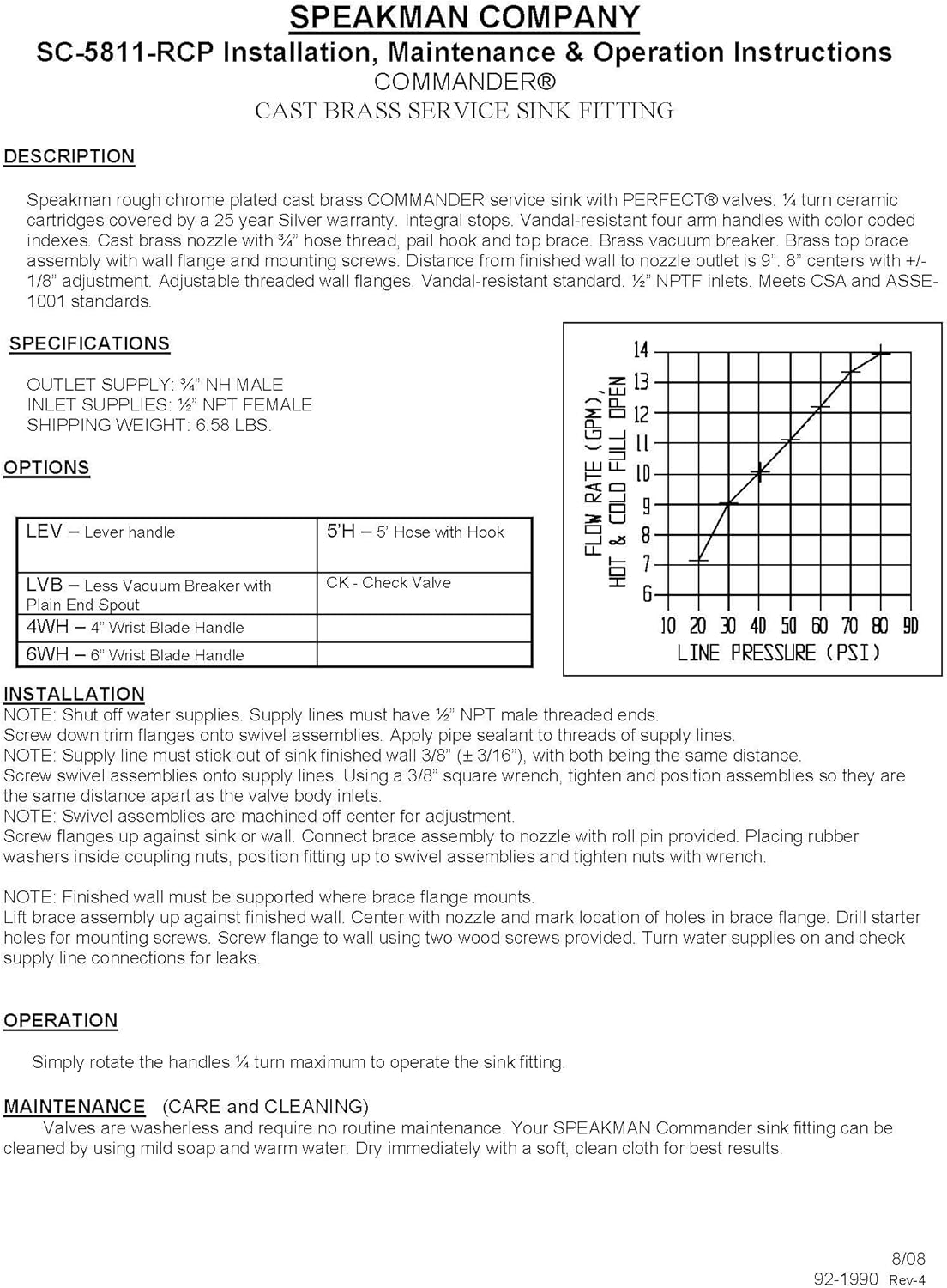 Speakman SC-5811-RCP