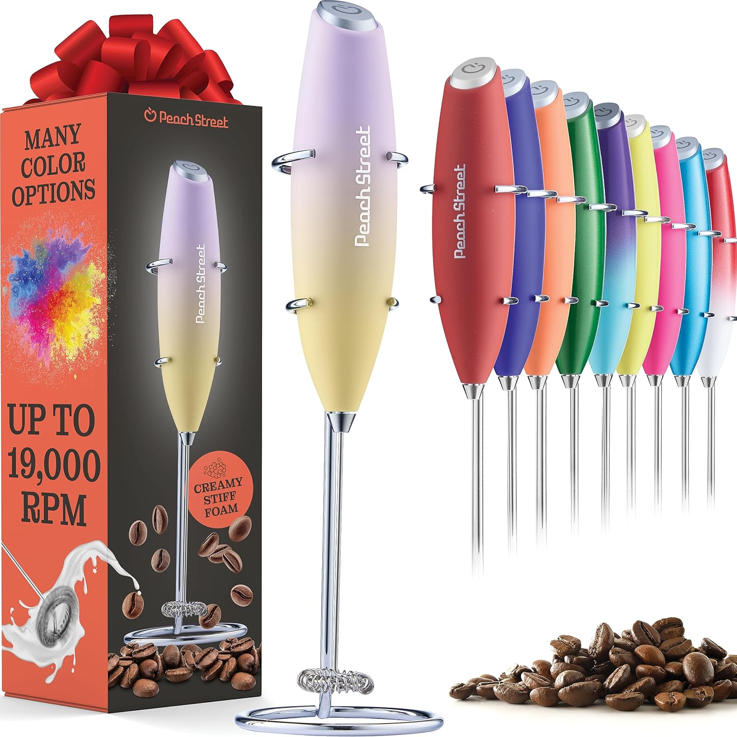 Powerful Handheld Milk Frother, Mini Milk Foamer, Battery Operated (Not included…