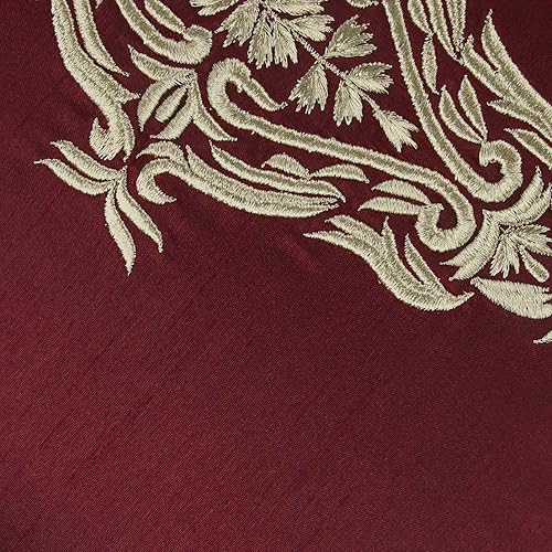 Miniatura 8 de The White Petals Funda de cojín amarillo mostaza (damasco bordado en oro, 16 x 16 pulgadas, paquete de 1)