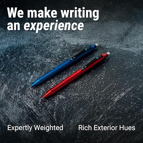 Miniatura 3 de Everyman Lápiz mecánico de aluminio Aegean Grafton, escritura de plomo de 0.020 in, dibujo y bocetos, ideal para profesionales, estudiantes y