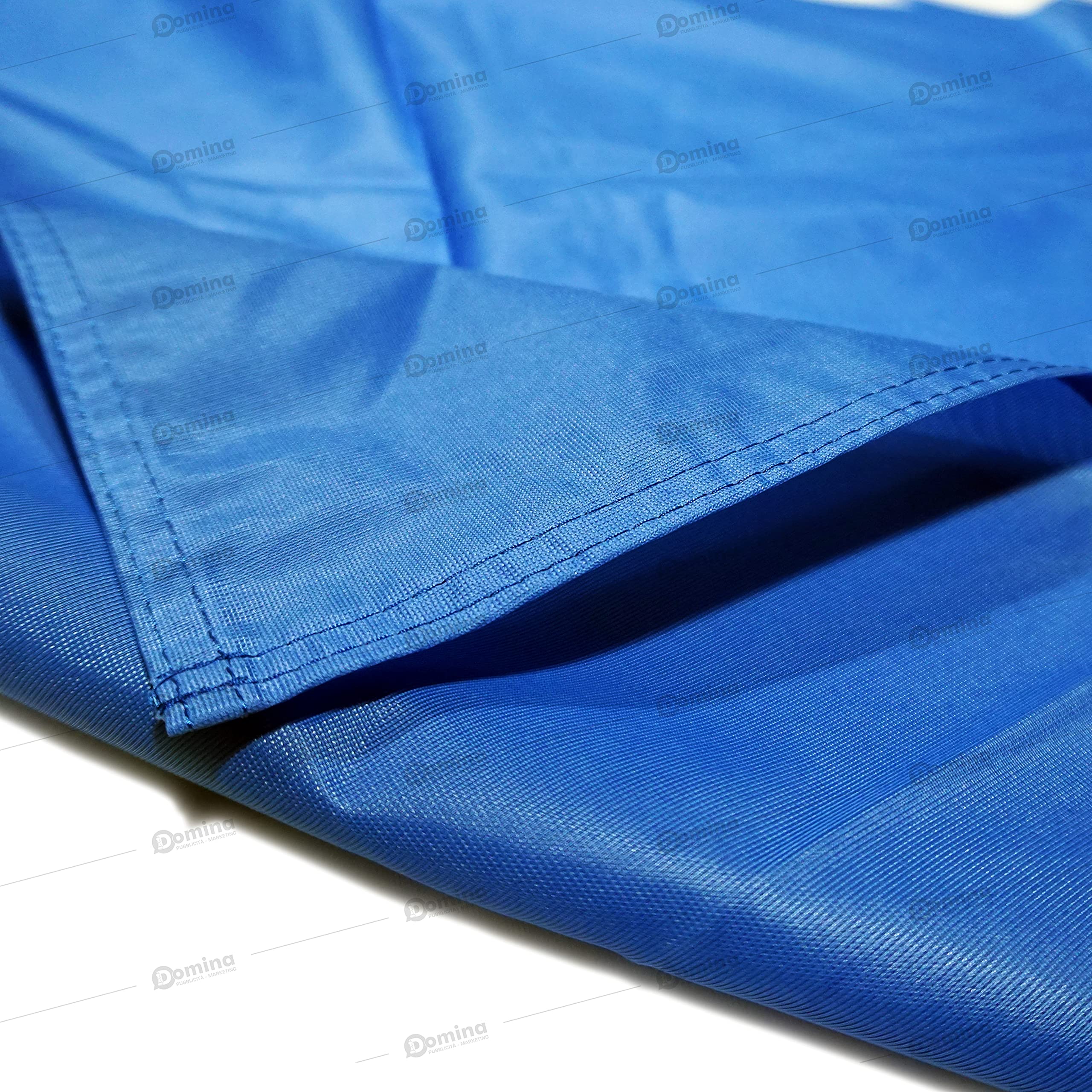 Bandiera Blu in Tessuto Nautico Antisfilo da 115g/m², Blue Flag beach, Doppia Cucitura e Fettuccia di Rinforzo (225 x 150 cm)