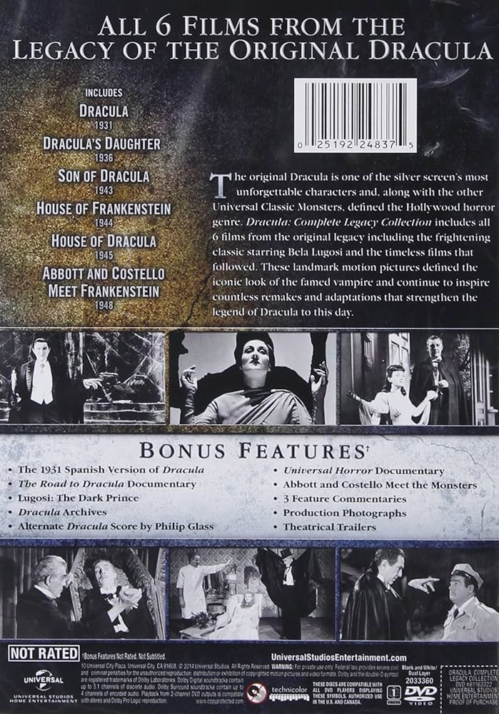 Dracula Complete Legacy Collection DVD from Universal Pictures