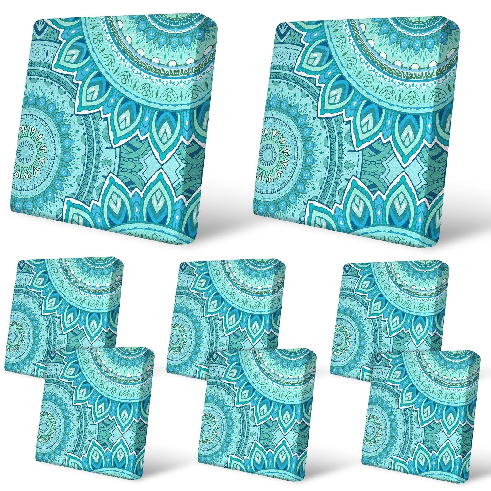8Pcs Patio Cushion Covers Stretch Outdoor Furniture Protector Slipcovers