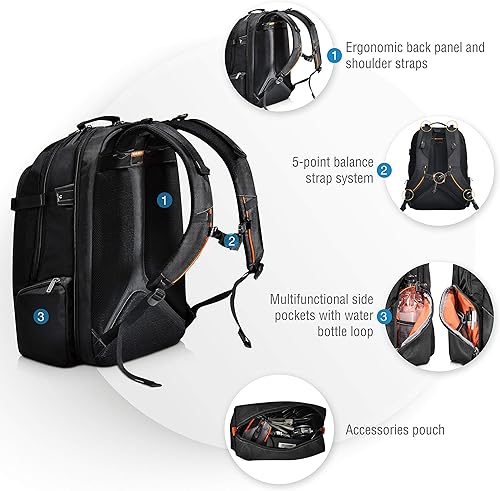 Miniatura 5 de Everki (EKP120) mochila para portátiles de hasta 18.4 pulgadas