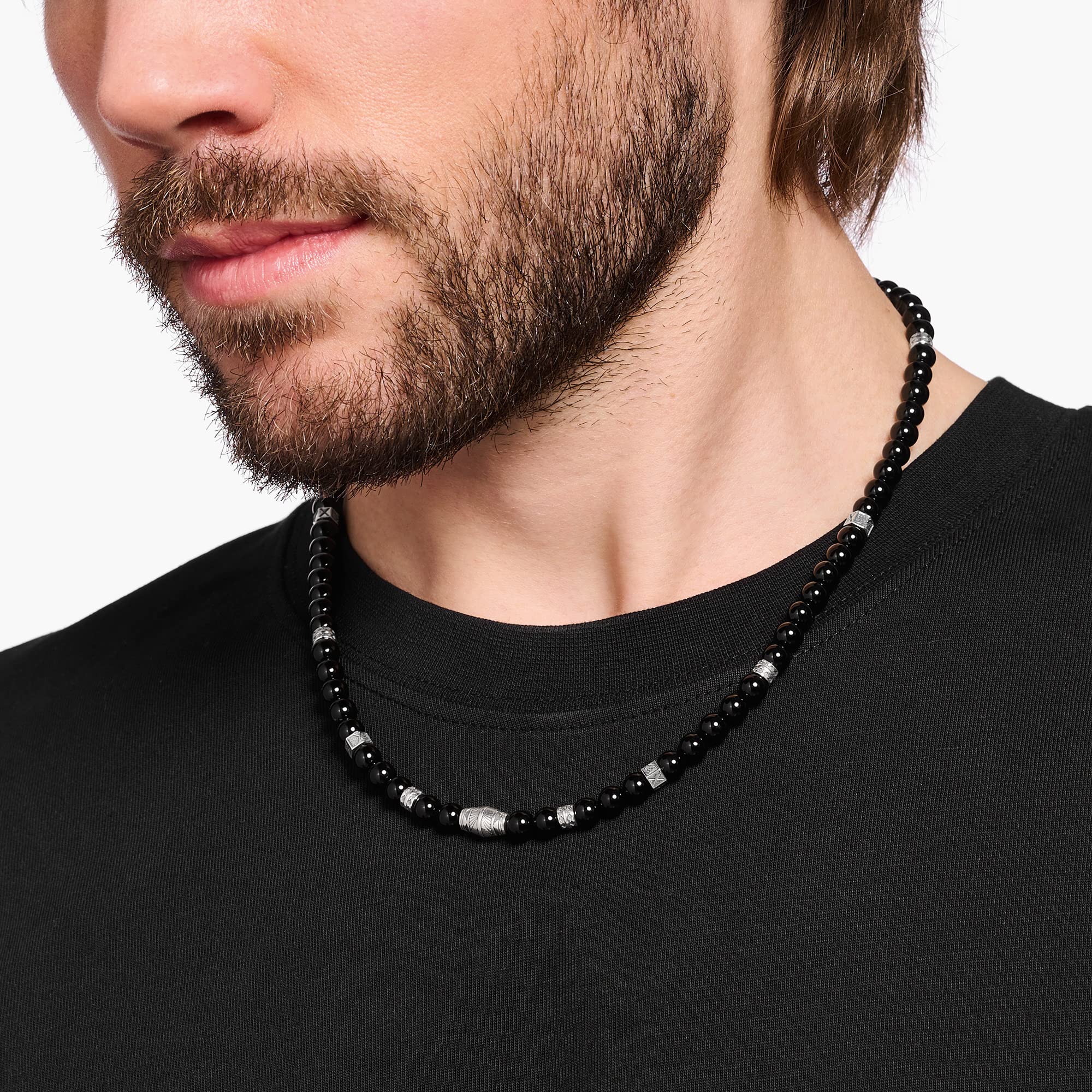 THOMAS SABO Cadena unisex de plata 925, piedra de color 32023669