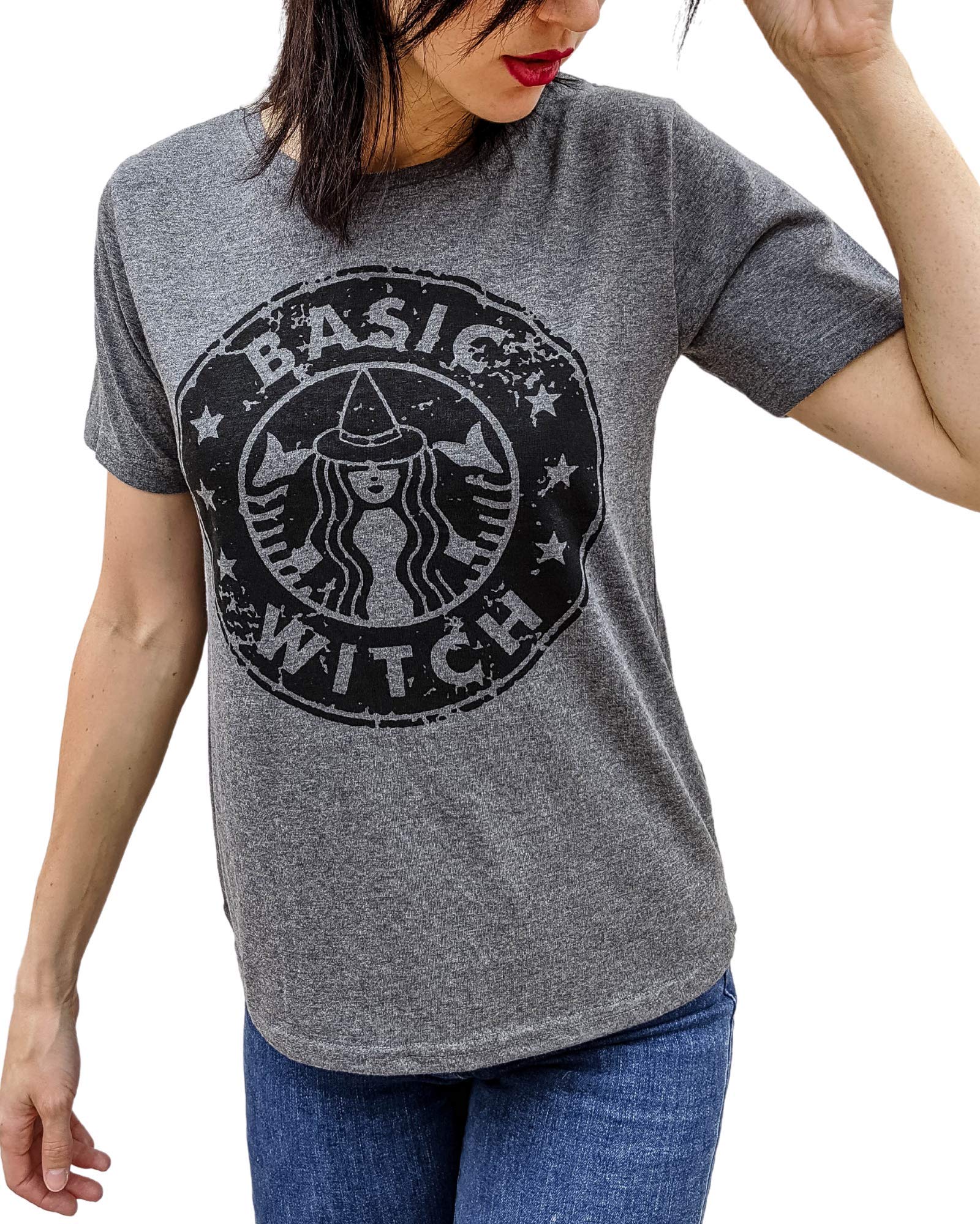 HH FamilyHalloween Shirts for Women Cute Hocus Pocus Cotton Blend Tee Tops