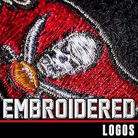 NFL Tampa Bay Buccaneers Franklin Sports Tampa Bay Buccaneers Embroidered Wristbandsnfl Embroidered Wristbands, Black, One Size