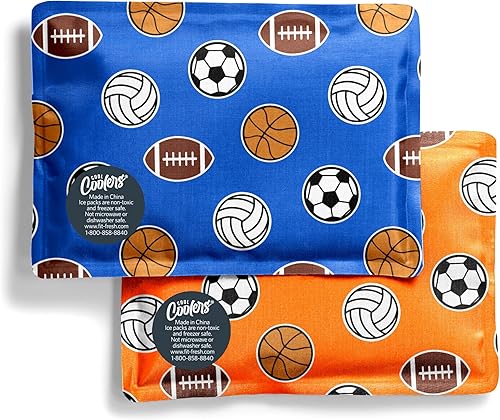 Miniatura 12 de Cool Coolers by Fit & Fresh - Paquete de 2 paquetes de hielo suave, de nailon elástico flexible, reutilizables, para loncheras y enfriadores, perros