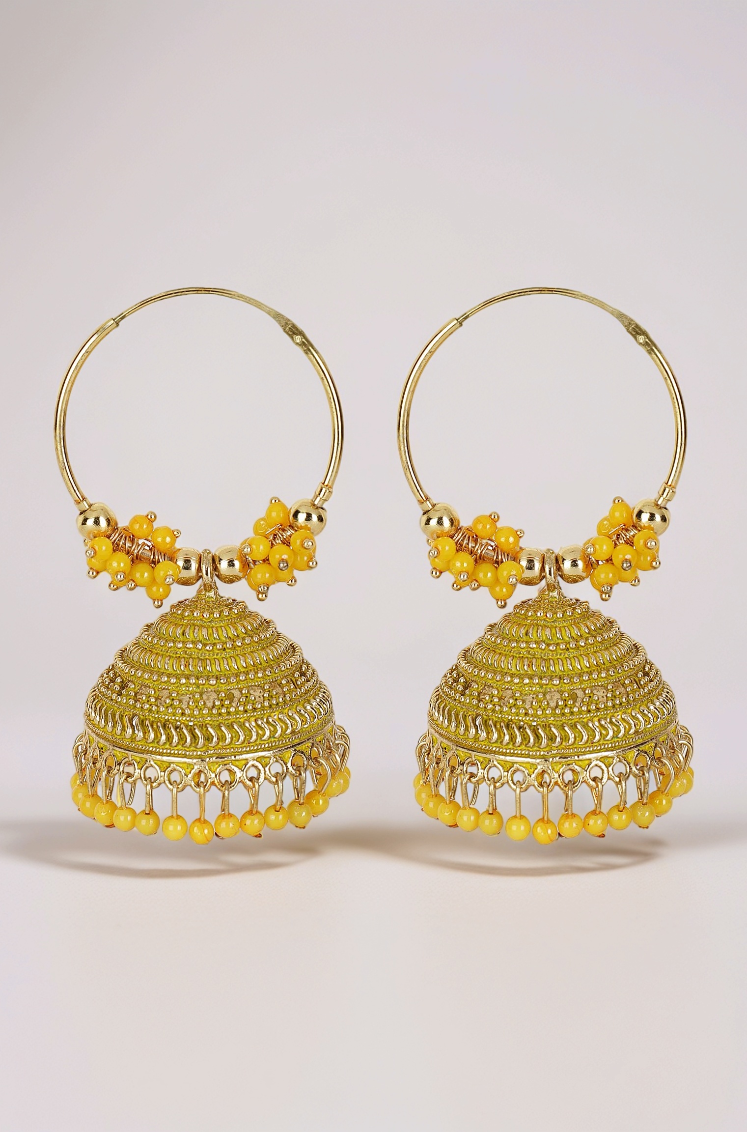 Shining Diva Fashion Latest Stylish Traditional Hoop Jhumki Earrings for Women & Girls