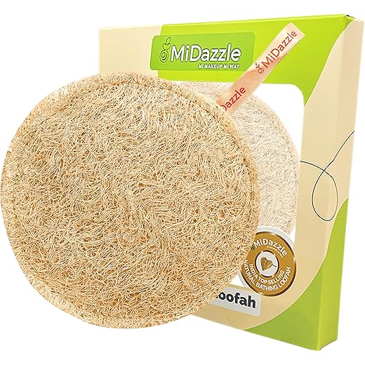 Midazzle Natural Body Scrubber Loofah Round