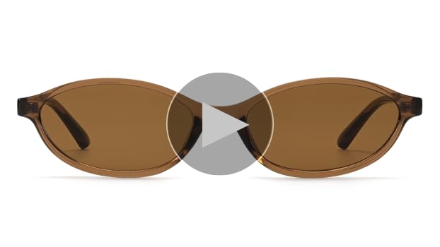 Amazon.com: ViewJoy Retro Oval Cat Eye Sunglasses for Women Small