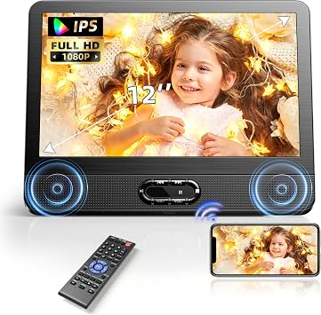 Arafuna Car DVD Player Headrest IPS Screen, Wireless Phone Mirroring