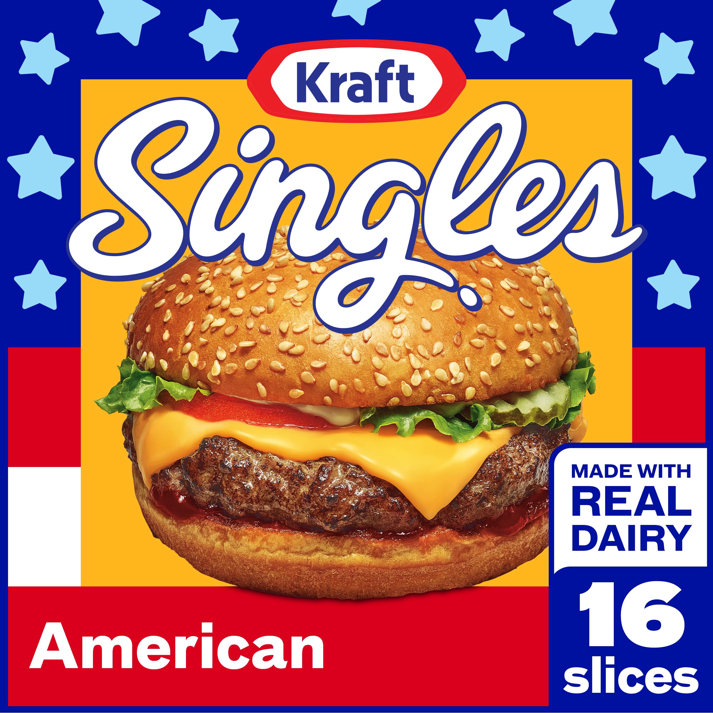 Kraft Singles American Slices, 16 ct Pack