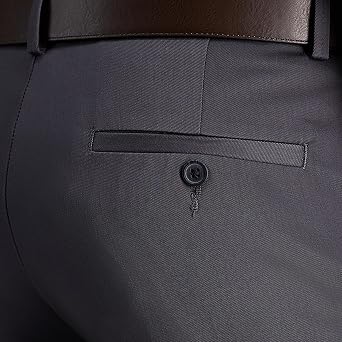 Haggar Men's Premium No Iron Khaki Straight Fit Flat Front Casual Pant
