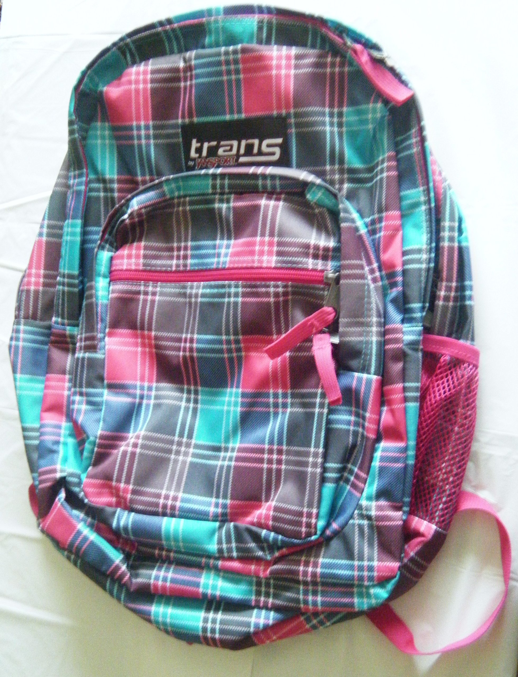 TRANS by Jansport TM60 Supermax Backpack Purple Plaid Travel School TRANS by Jansport TM60 Supermax Laptop - | Mercari main image 4