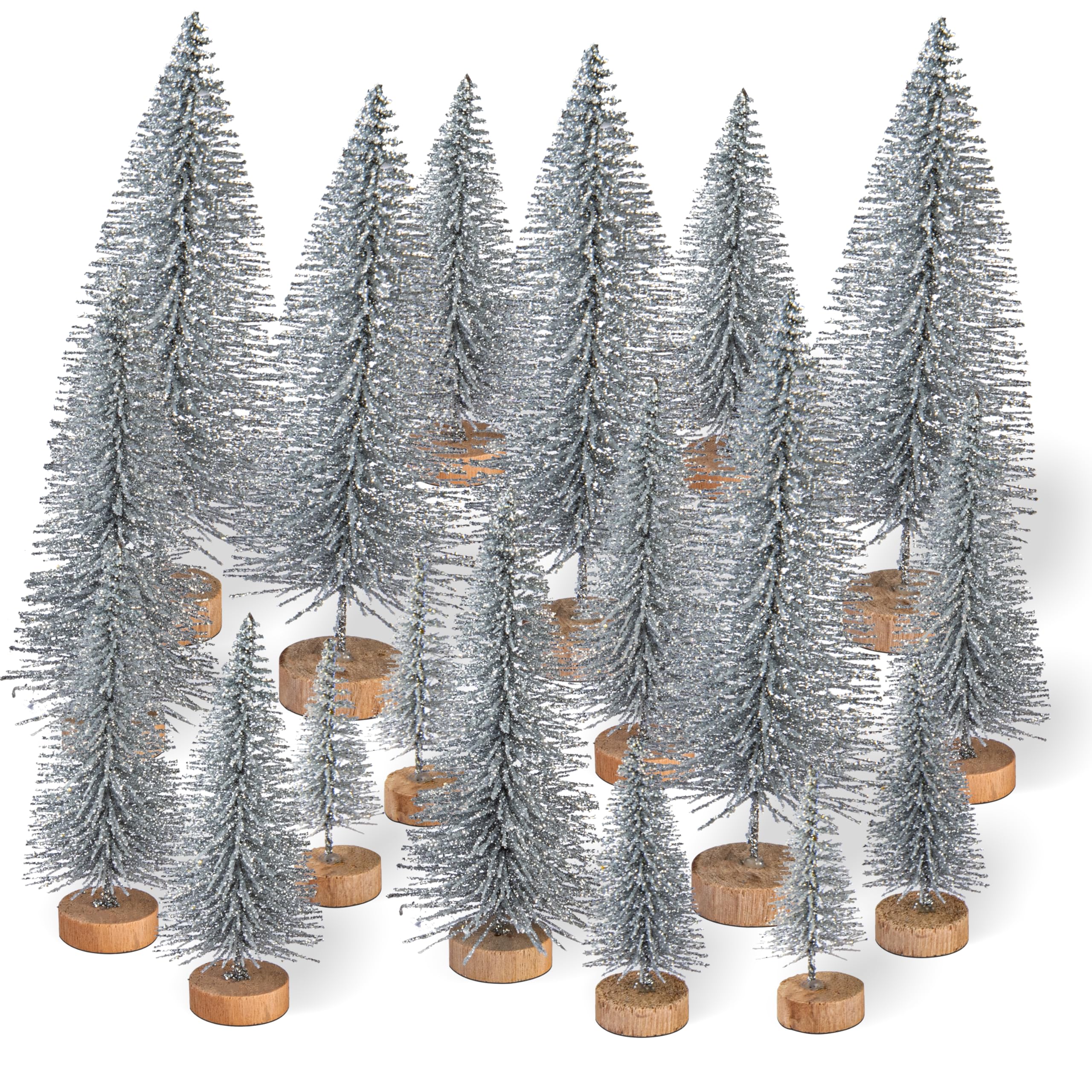 Btowin VCF 20 Pcs Mini Christmas Trees