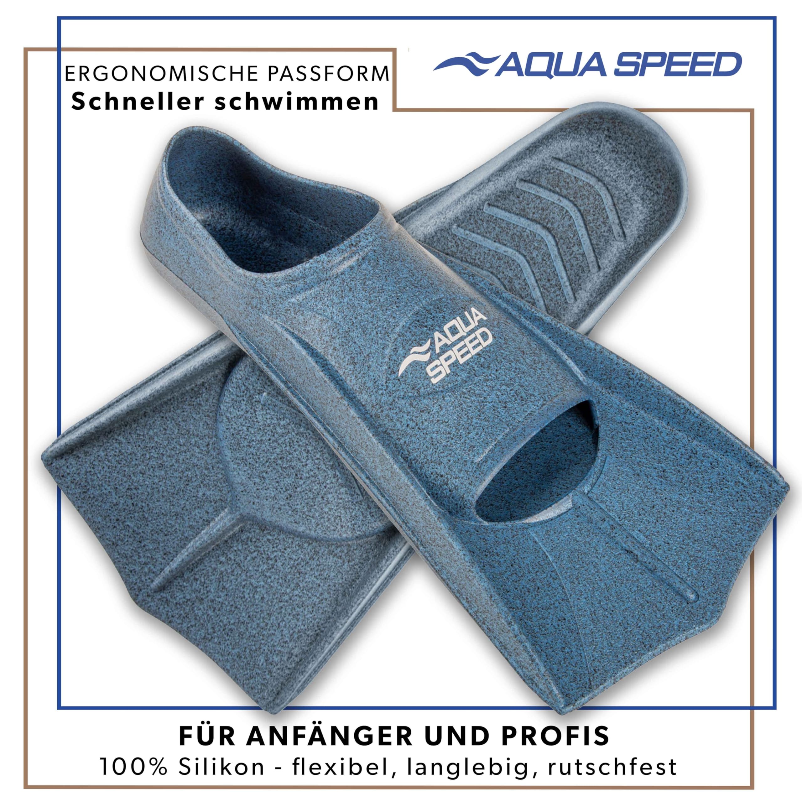 Aqua Speed Kurze Schwimmflossen für Erwachsene und Kinder I HIGH TECH | weiche Trainingsflossen I leichte Kurzflossen I Training Flossen I Trainingsschwimmflossen I Schwimmen I Schwimmtraining