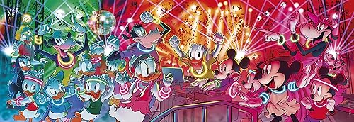 Miniatura 2 de Clementoni - 39660 - Disney Disco Panorama Puzzle - Rompecabezas de 1000 piezas, hecho en Italia, rompecabezas para adultos