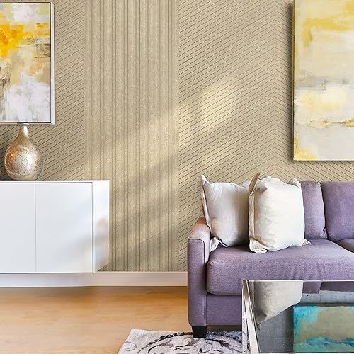 Miniatura 6 de UMIACOUSTICS- Paquete de 6 paneles acústicos decorativos, 48 x 24 x 0.4 pulgadas, absorción de sonido, cancelación de ruido, ranura equidistante,