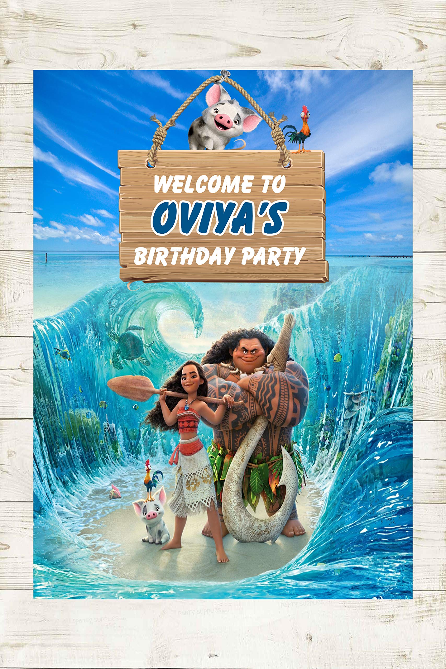 Buy Party Supplies India Made in India Moana Theme Board Online