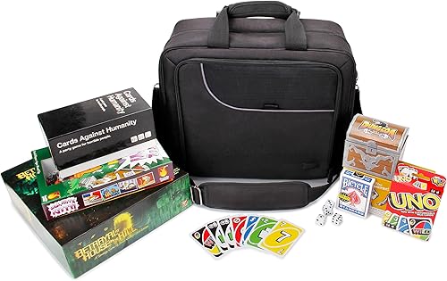 Miniatura 2 de USA Gear Bolsa de juego de mesa compatible con Catan, Cards Against Humanity, Monopoly, Battleship, Sequence, Ticket to Ride y más, bolsa de