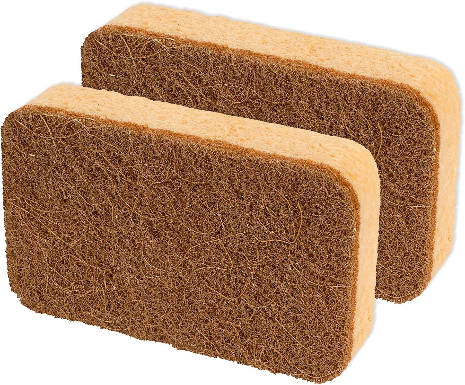 Casabella Copper Power Natural Fiber Non-Scratch Scrub Sponges (Pack of 2) - Image 1 of 4