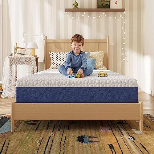 8 Inch Twin Size Mattress, Gel Memory Foam Twin Mattress in a Box, Medium Firm Support for Pressure Relief & Spinal Alignment, CertiPUR-US Certified, Fiberglass Free