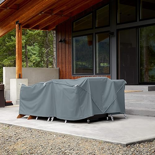 Miniatura 3 de Classic Accessories Storigami - Funda resistente al agua para muebles de patio, fácil de plegar de 140 pulgadas, color marrón cabra