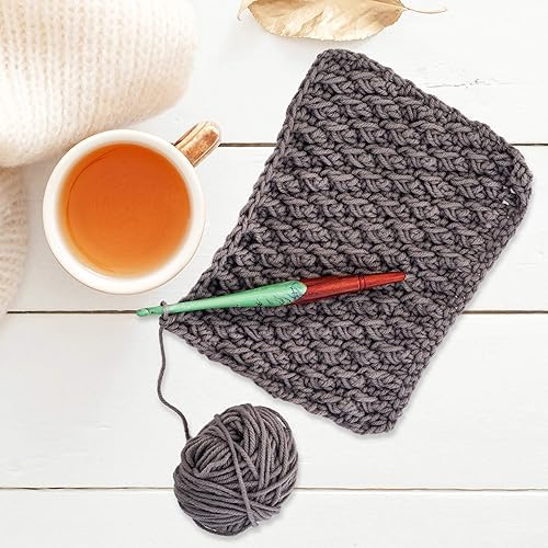 Miniatura 2 de Divit Shilp Alpha - Ganchos de ganchillo con mango ergonómico  Aguja de punto de resina hecha a mano de 7 pulgadas, tejido de hilo para manualidades