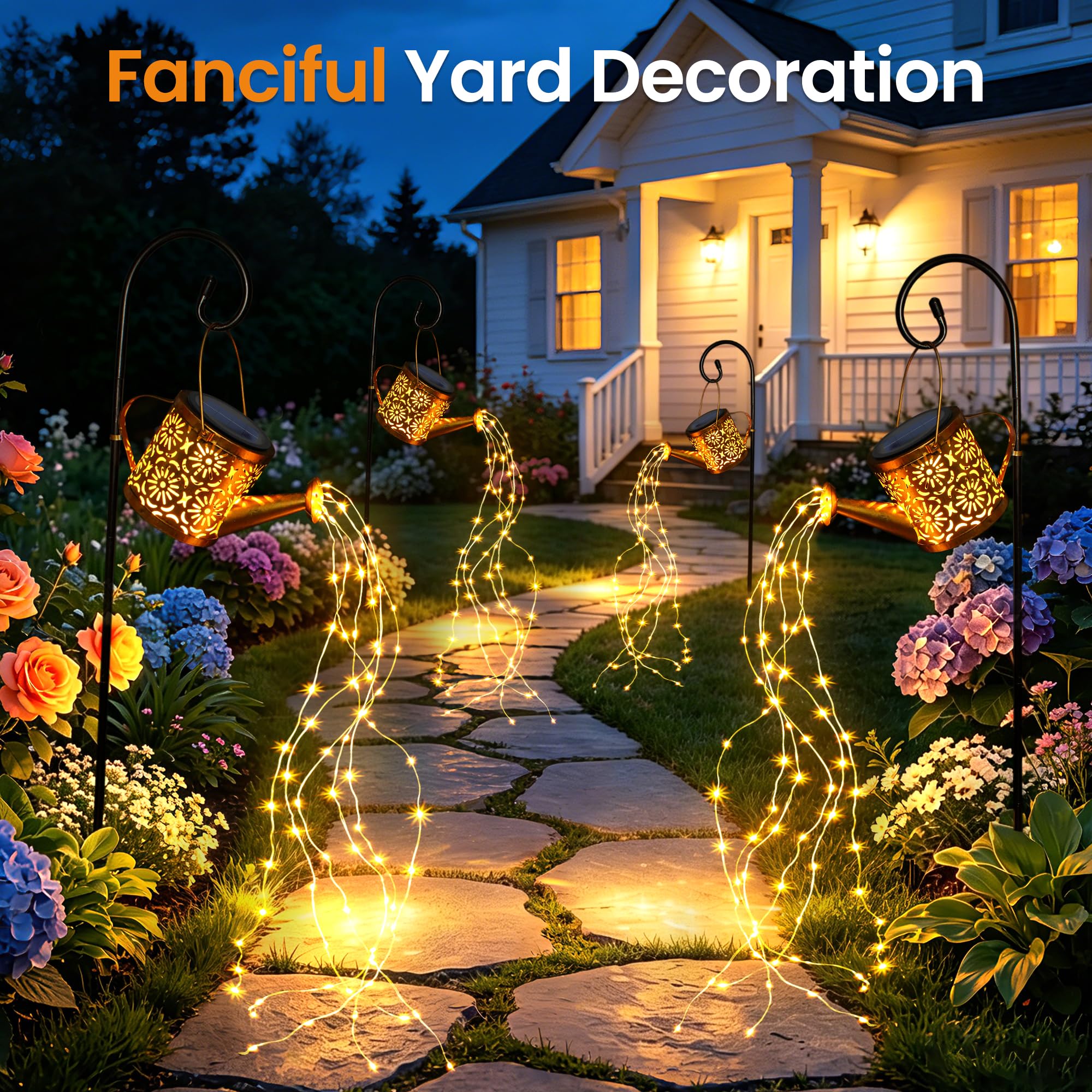 Solar Watering Can Lights Solar Lights Outdoor Waterproof Garden Decor
