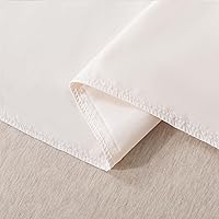 Vista 4 de WhatsBedding Juego de 2 fundas de almohada de tamaño estándar, 20 x 26 pulgadas, fundas de almohada de algodón con cierre de sobre, fundas de Beige