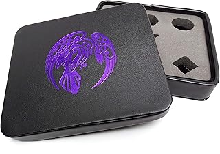 Dice Display and Storage Case - Raven Design - Perfect for Metal, Stone, Plastic, or Wood Dice