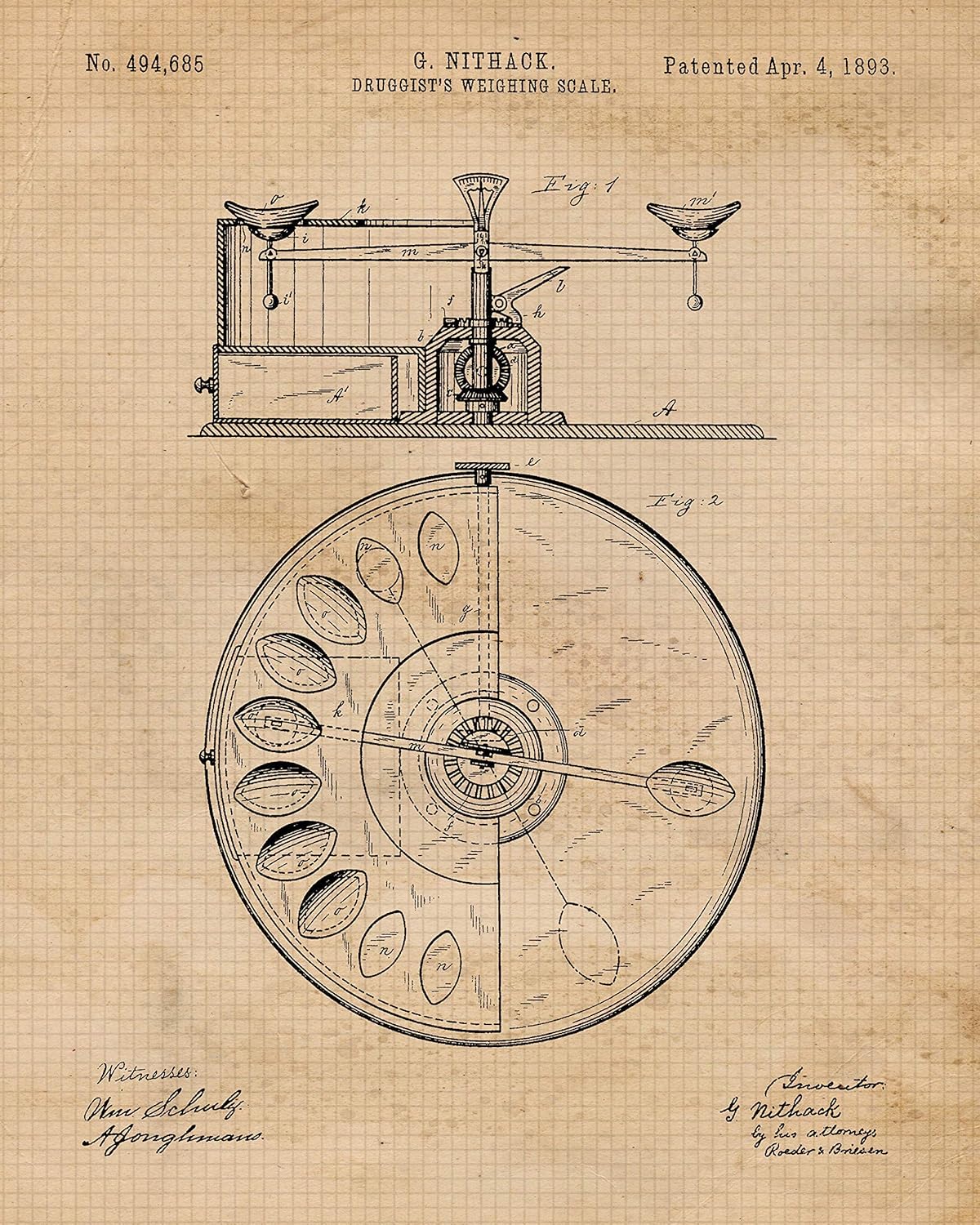 Vintage Pharmacy Patent Prints, 6 (8x10) Unframed Photos, Wall Art Decor for Home Work Office Man Cave Medicine Nutrition Health Shop School College Student Teacher Doctor Nurse Pharmacist