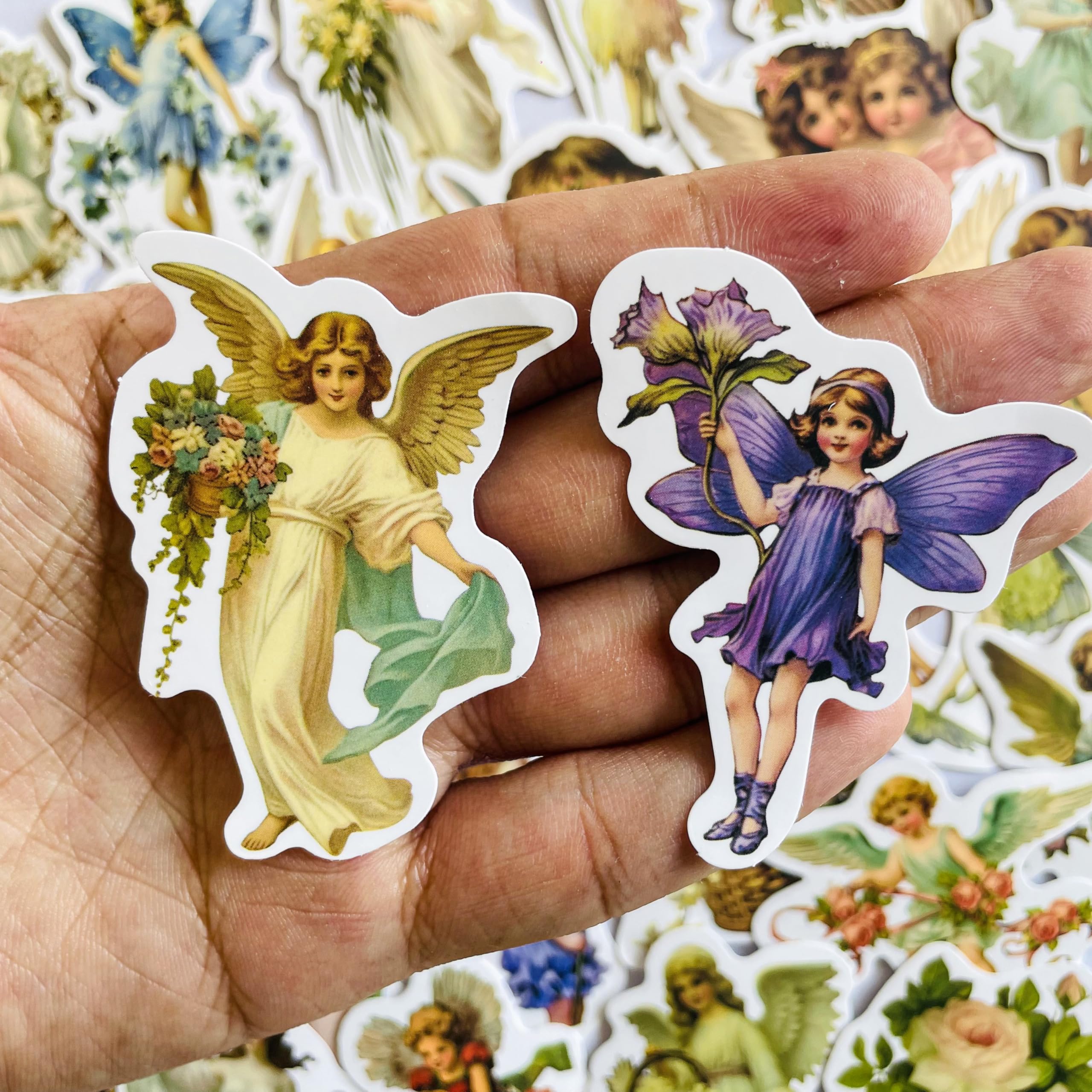 Amazon.com: 50 PCS Vintage Victorian Angel Fairy Stickers Pack for