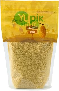 Yupik Organic Couscous Non-GMO, Vegan, 1 kg (Pack of 1)