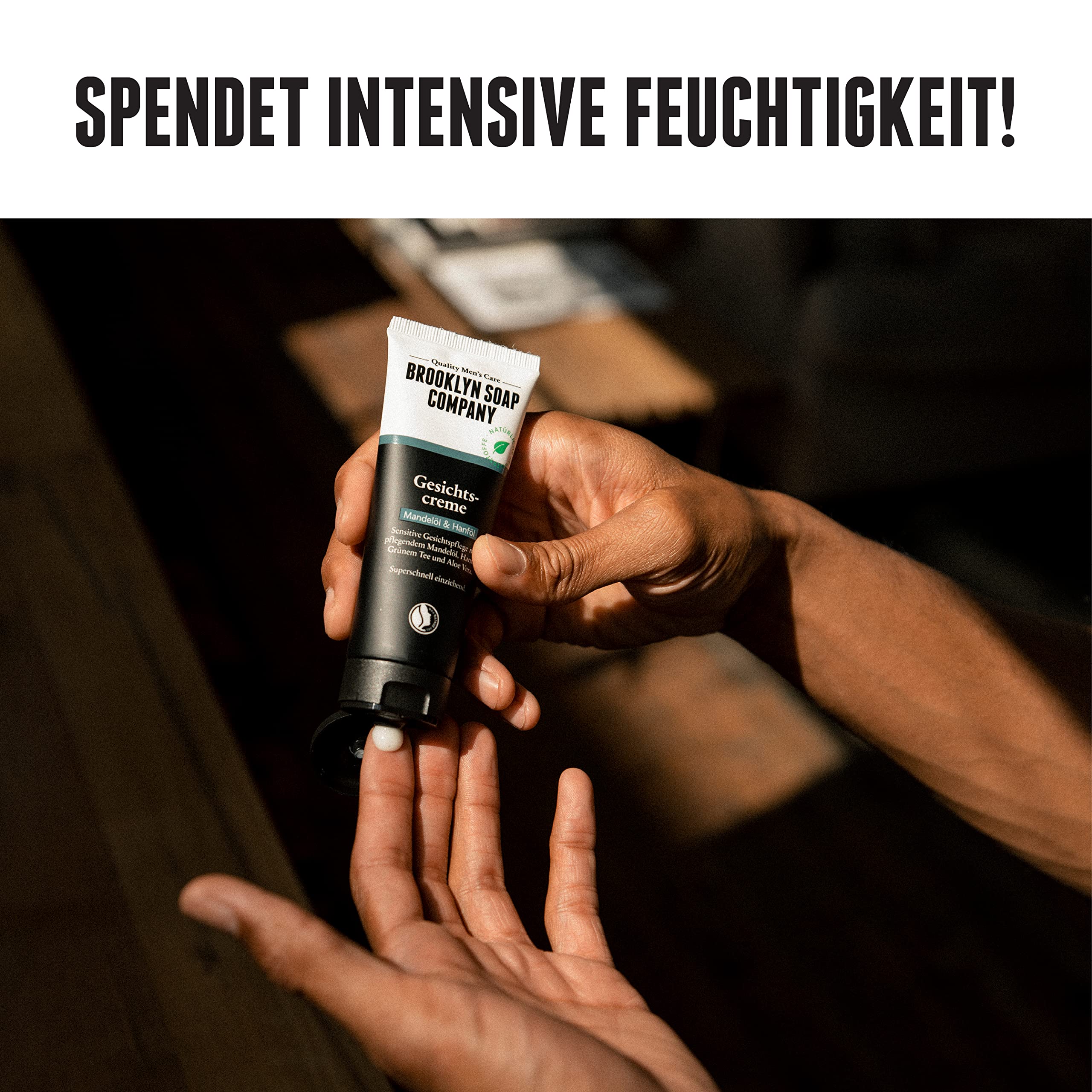 Gesichtspflege Box · Brooklyn Soap Company · Gesichtspflege Set für Männer inkl. Gesichtscreme, Waschgel, Feuchtigkeitsgel & Augencreme