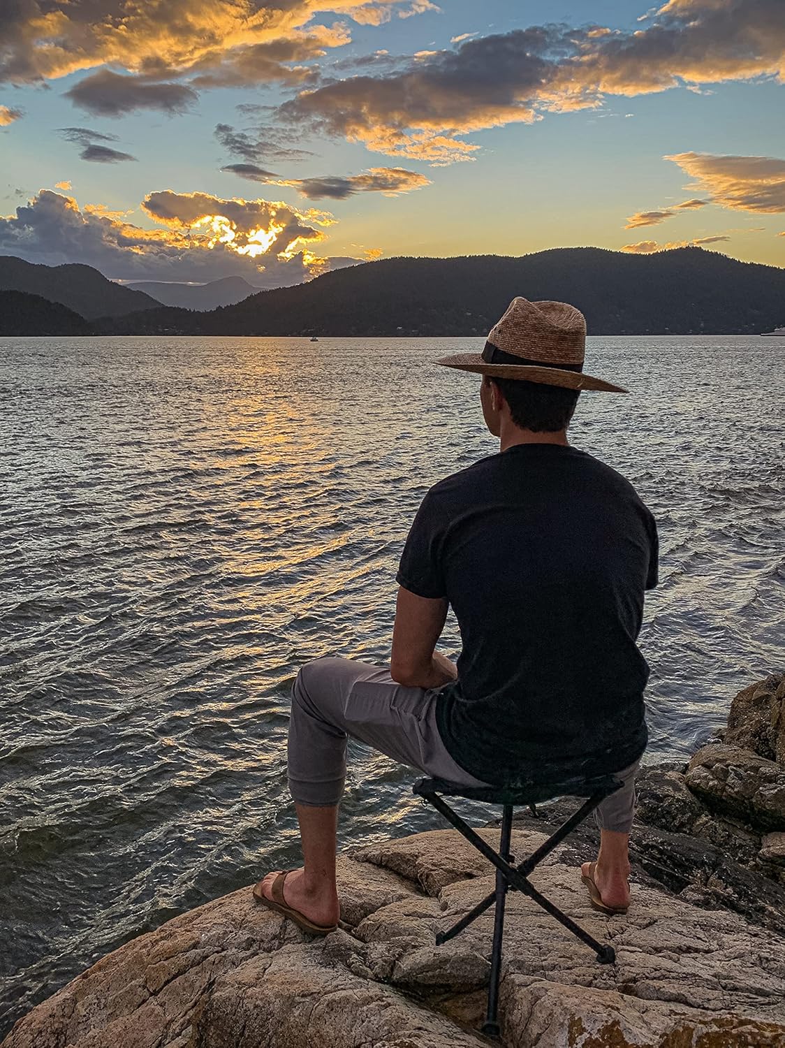 Hillsound BTR Stool for Ultralight Backpacking & Hiking, Lightweight Camping Chairs, Compact Portable Outdoor Seat, Hunting Adventures, Durable Tripod Design, Made in Korea