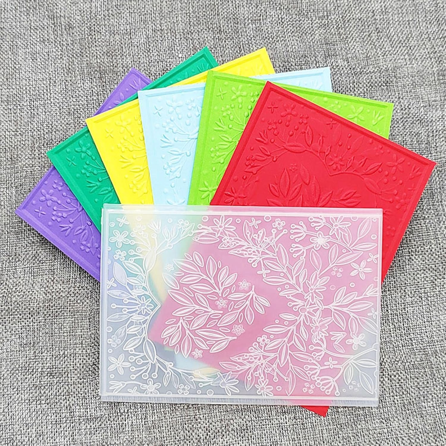3D Plastic Embossing Folders, 11x16cm 3D Pattern Embossing Folder for Scrapbooking and Card Making(Style 6)