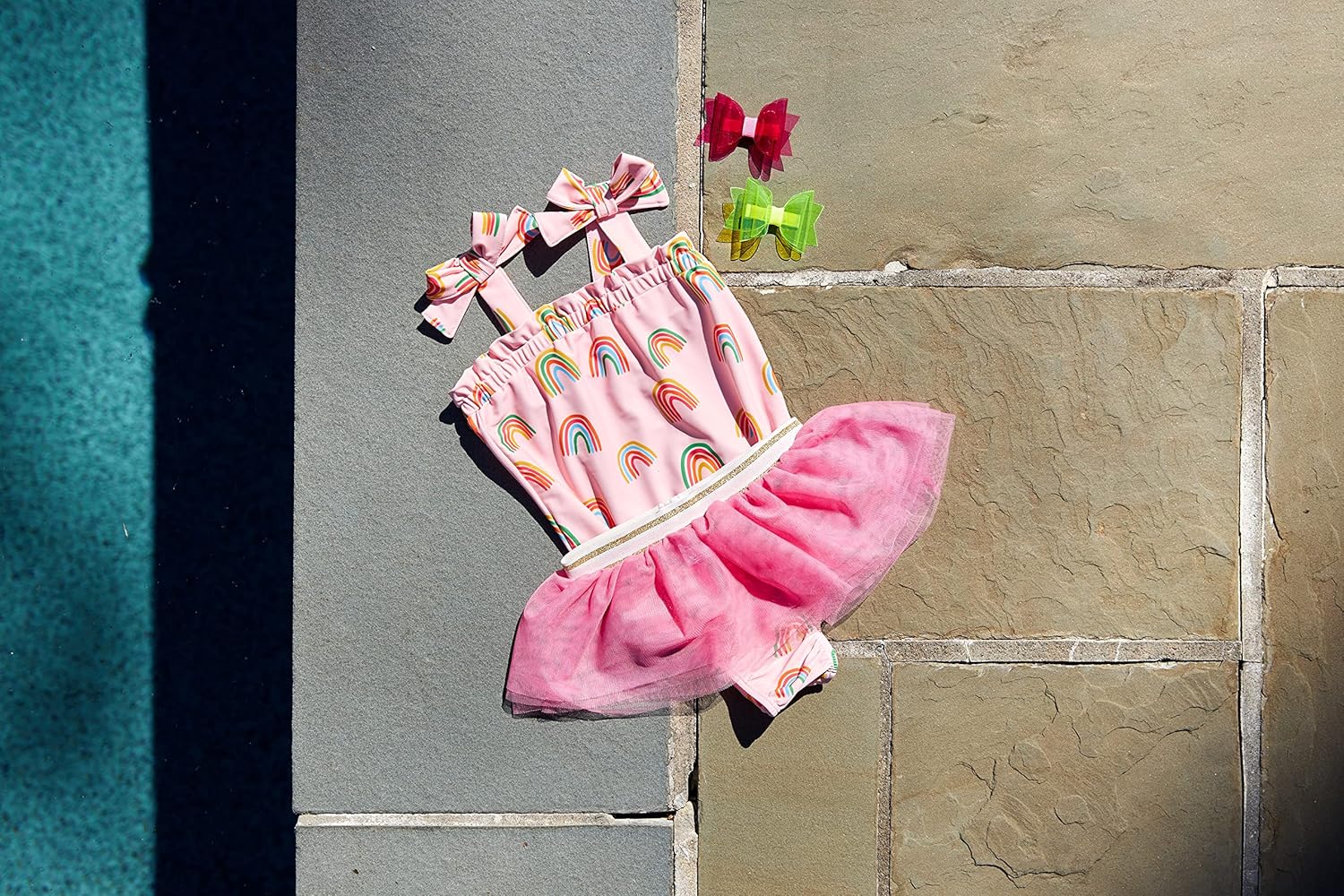 Mud Pie Girls Baby Swimsuit & Tutu Set