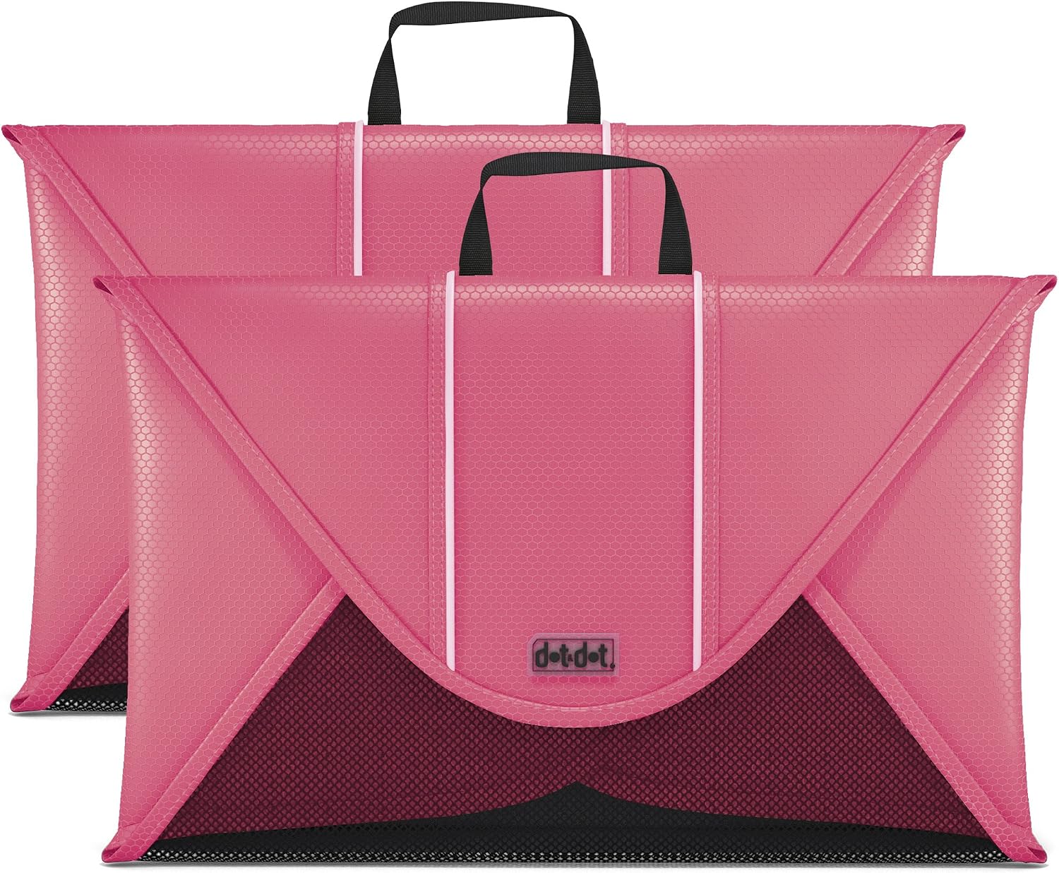 Dot&Dot 15" Packing Sleeves - Packing System - Travel Packing Accessories for International Air Travel (2-piece set, Pink)