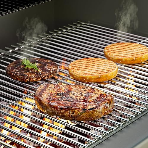 Miniatura 5 de Rejillas de repuesto para parrilla de barbacoa de acero inoxidable, malla de alambre multifunción resistente para parrilla Weber Spirit al aire