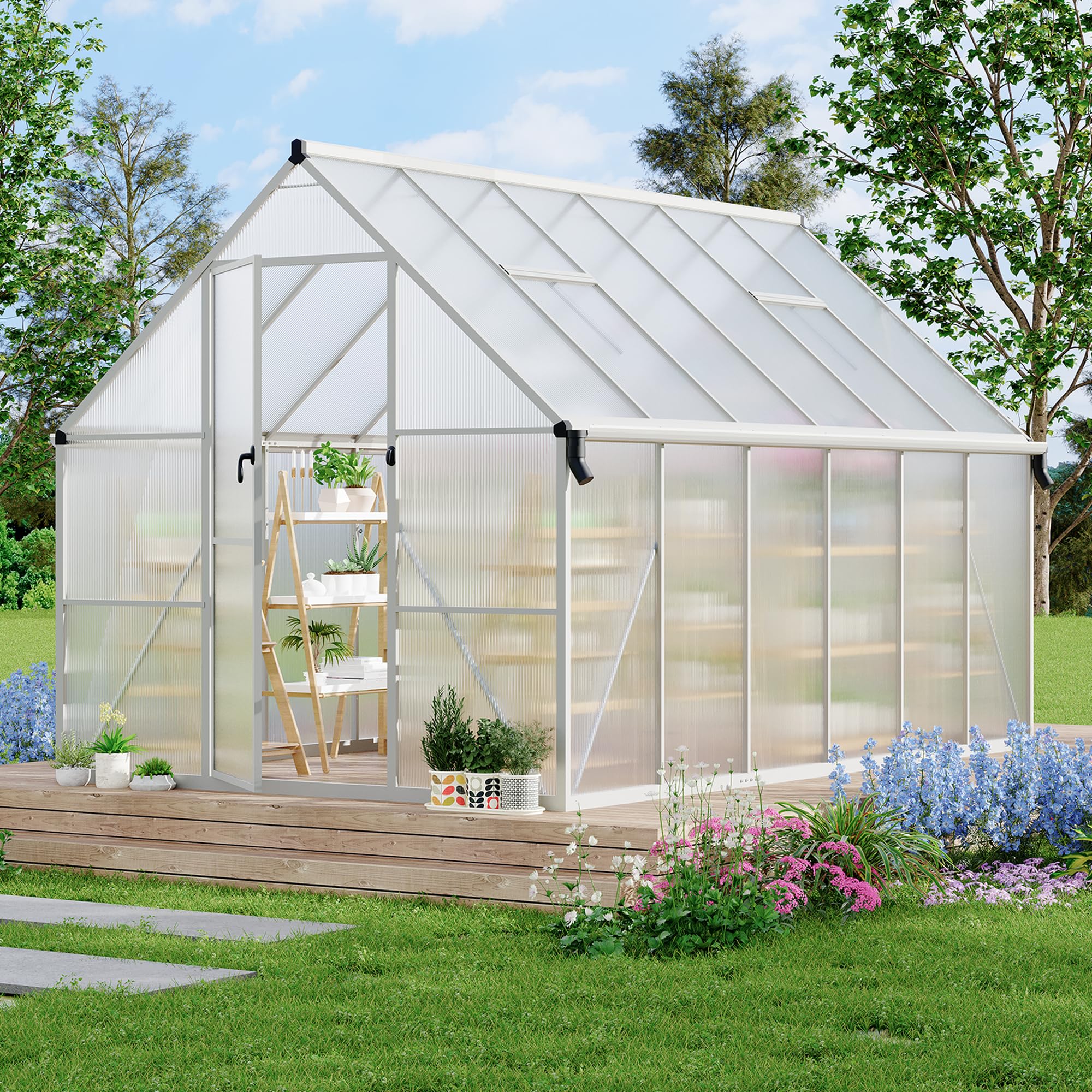 Reljofum 8x12 Aluminum Greenhouse